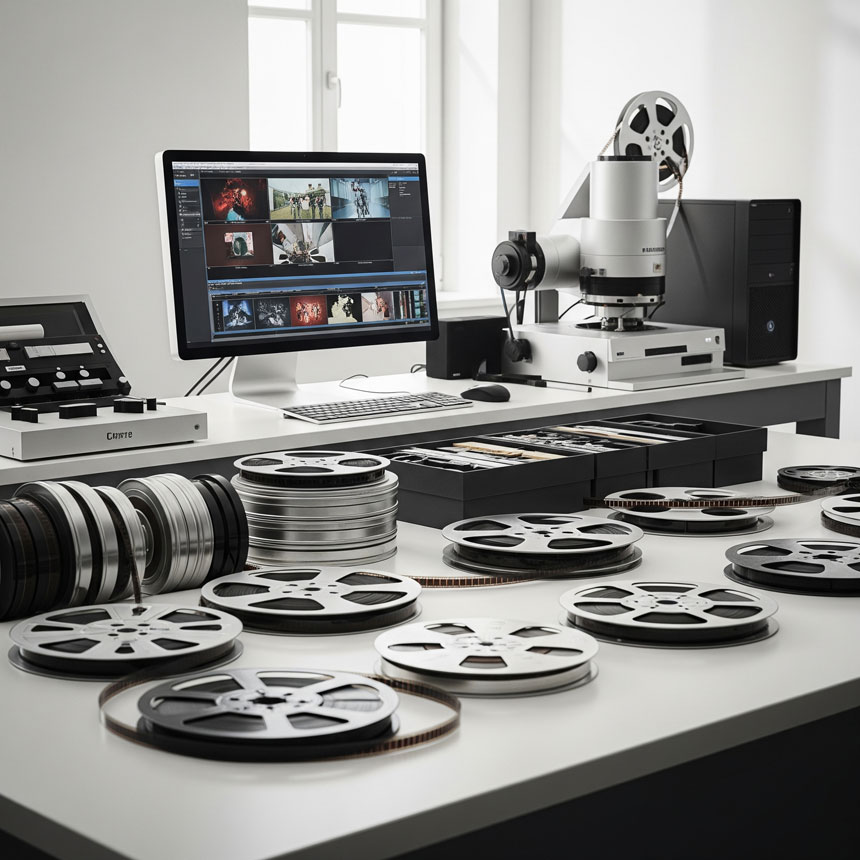 Telekiniranje 8mm, super 8mm, 16mm in 35mm filmov na video trak, DVD ali podatkovno datoteko